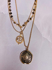Thumbnail for Calypso Layered Necklaces Gold, Necklace Jewelry by Skies are Blue | LIT Boutique