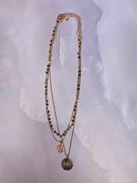 Thumbnail for Calypso Layered Necklaces Gold, Necklace Jewelry by Skies are Blue | LIT Boutique