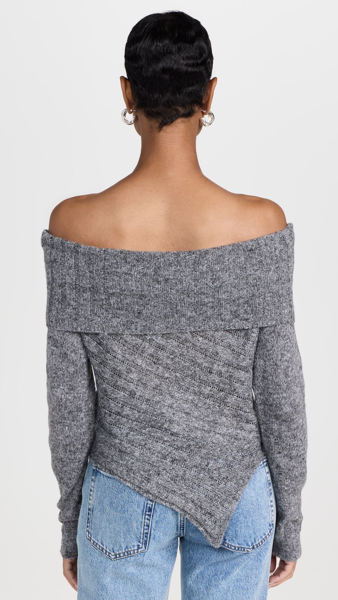 Betty Sweater Charcoal Grey, Mini Dress by Line and Dot | LIT Boutique