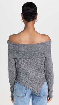 Thumbnail for Betty Sweater Charcoal Grey, Mini Dress by Line and Dot | LIT Boutique