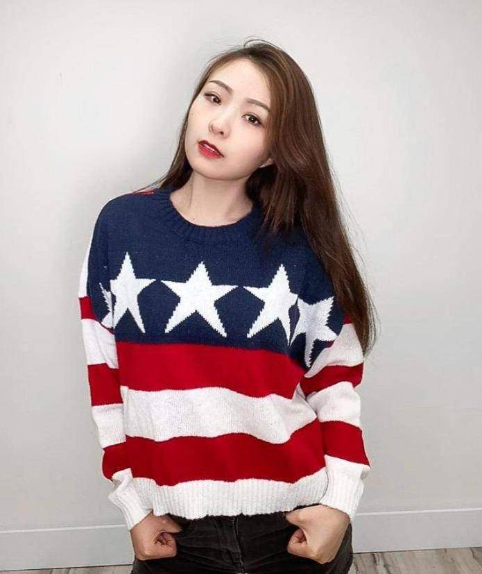 Stars & Stripes Sweater Red/White/Blue, Sweater by Stone & Salt | LIT Boutique