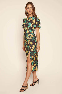 Thumbnail for Lima Bloom Floral Midi Dress Yellow Multi, Midi Dress by Sugar Lips | LIT Boutique
