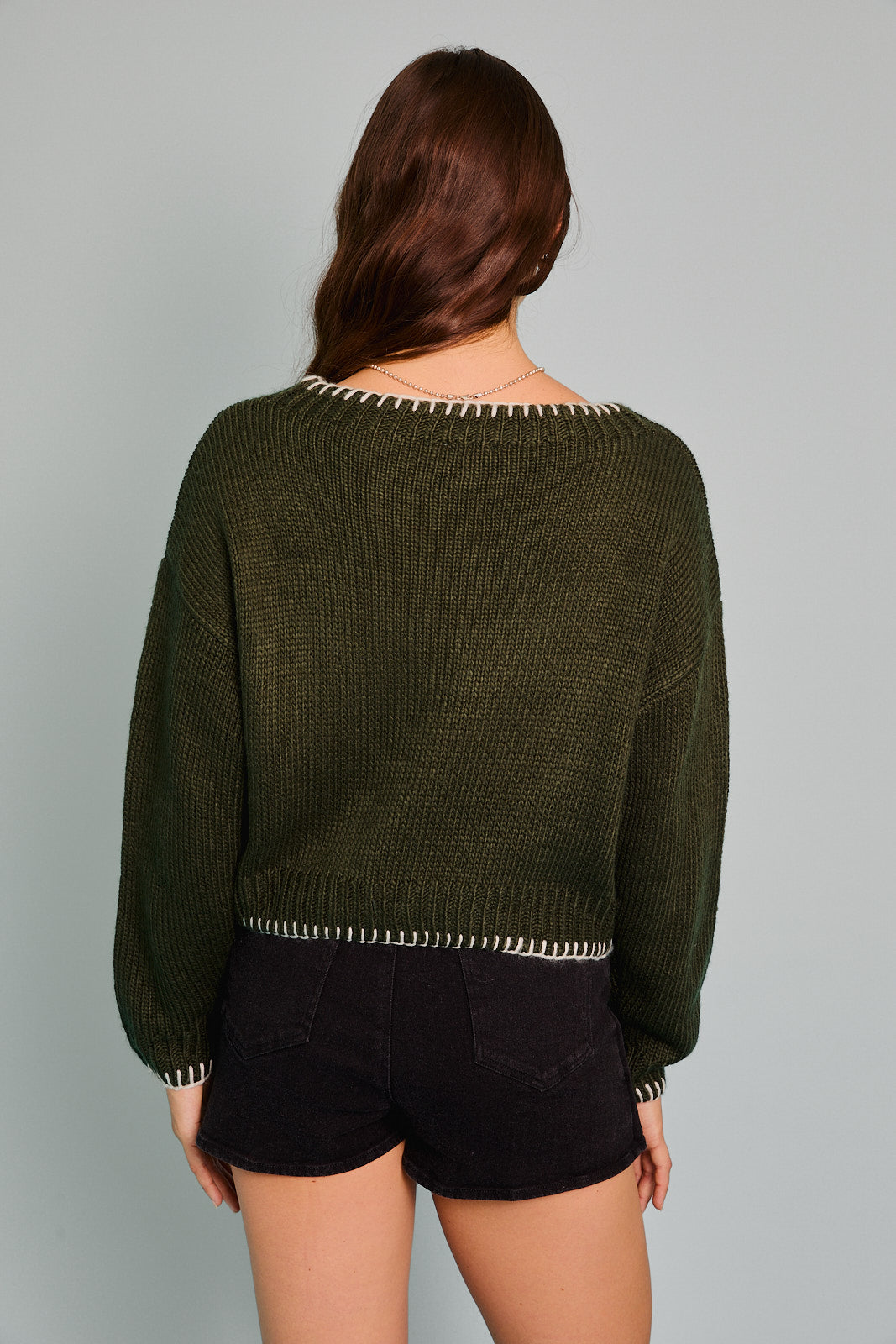 Sleigh Sweater Deep Green, Sweater by Le Lis | LIT Boutique