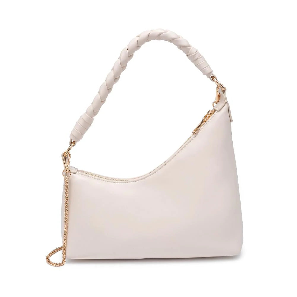Taylor Asymmetrical Bag Oatmilk, Evening Bag by Urban Expressions | LIT Boutique