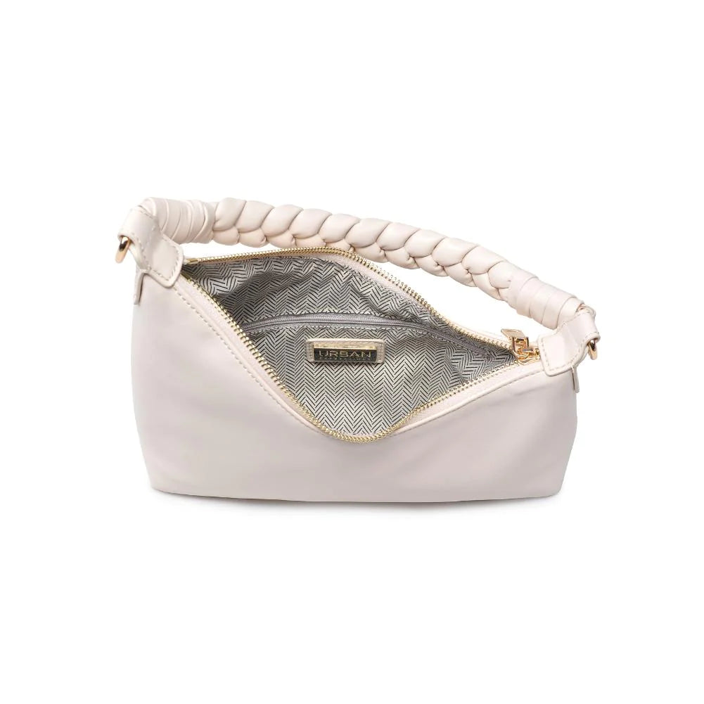 Taylor Asymmetrical Bag Oatmilk, Evening Bag by Urban Expressions | LIT Boutique
