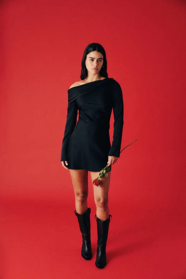 Terra Mini Dress Black, Mini Dress by NIA | LIT Boutique