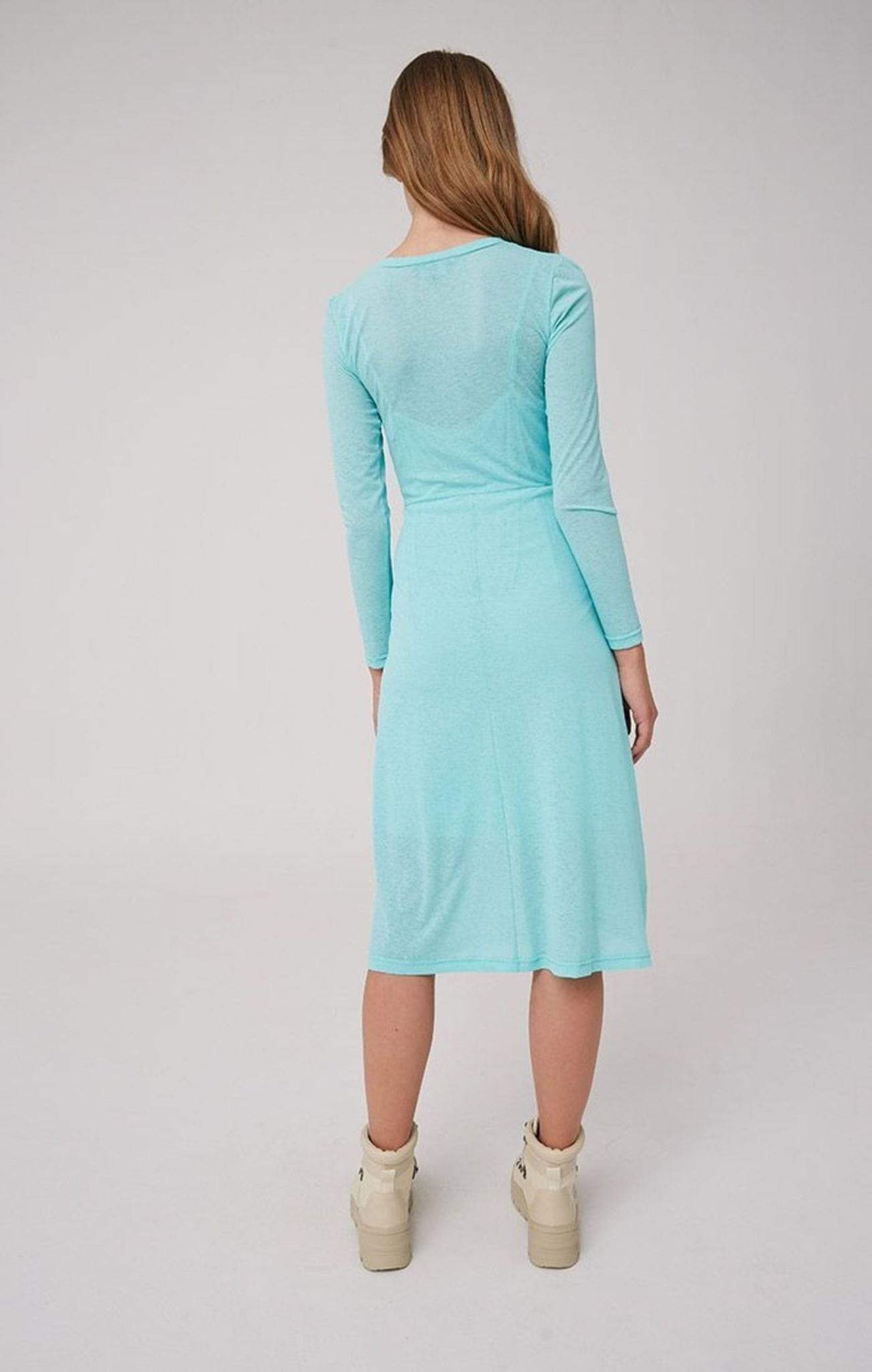 Own Light Long Sleeve Midi Dress Mint, Midi Dress by The Fifth | LIT Boutique