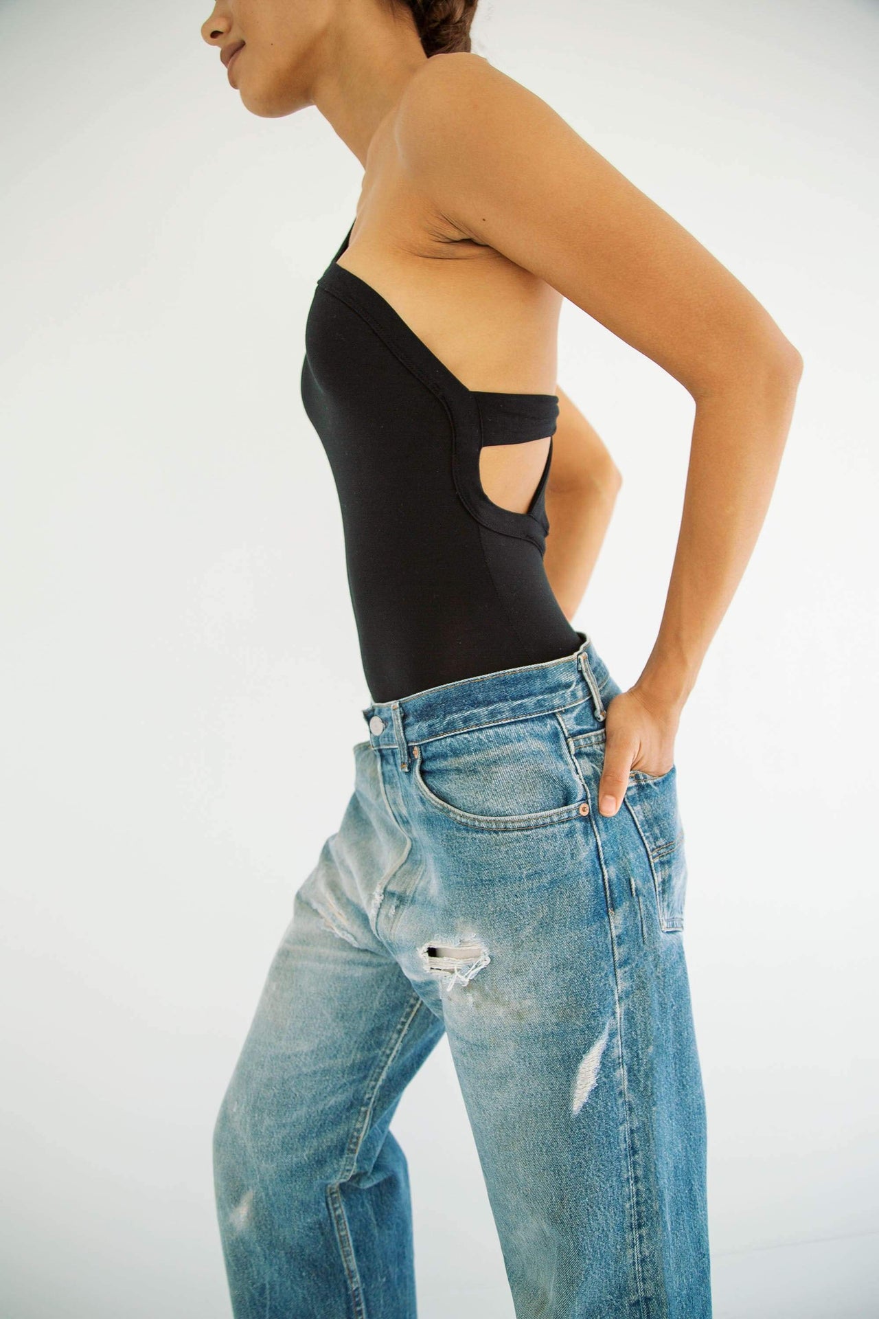Aisling Bodysuit Black, Bodysuit Blouse by The Line by K | LIT Boutique