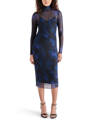 Vivienne Dress Black Multi, Midi Dress by Steve Madden | LIT Boutique