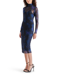 Vivienne Dress Black Multi, Midi Dress by Steve Madden | LIT Boutique