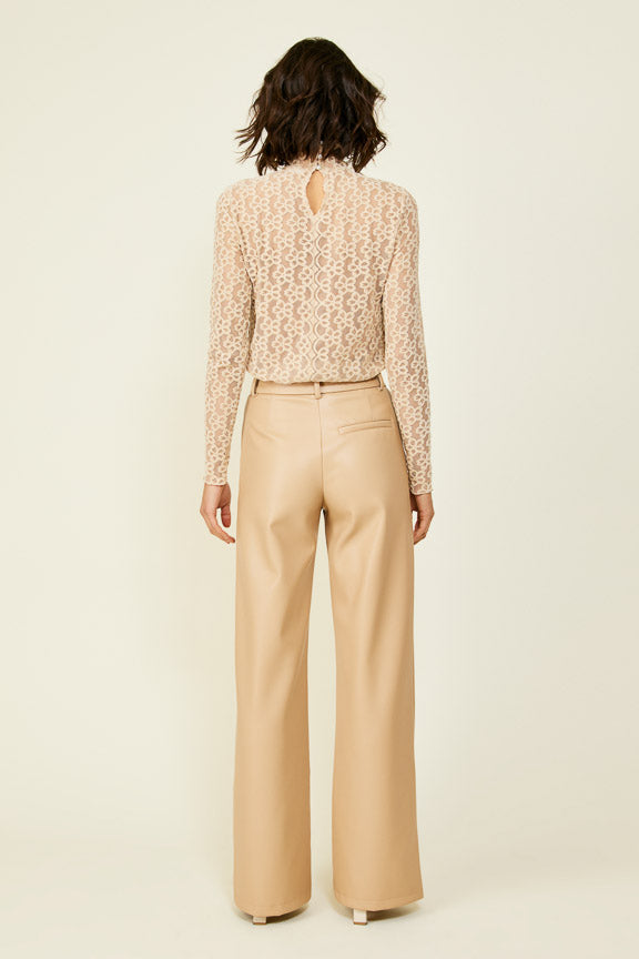 Carmela Pants Tan, Pant Bottom by Line and Dot | LIT Boutique