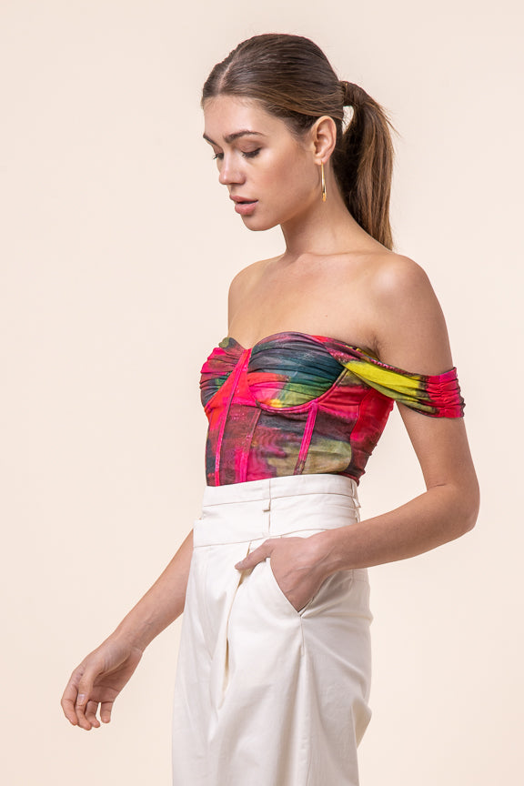 Miley Bustier Top, Tank Blouse by Line and Dot | LIT Boutique