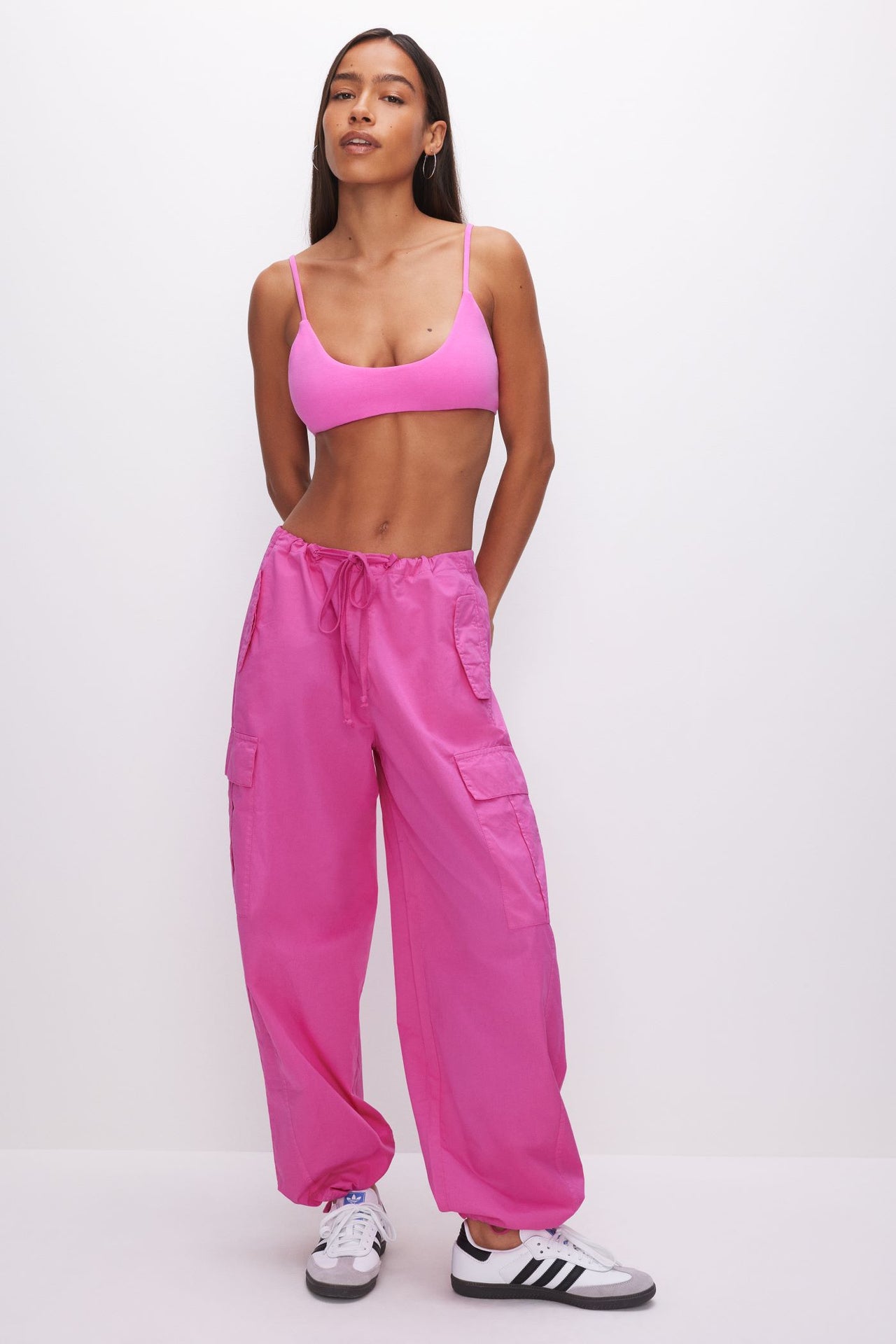 parachute pants calça pink