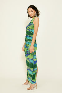 Thumbnail for Joni Maxi Dress Navy Green, Maxi Dress by Line and Dot | LIT Boutique
