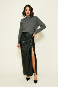 Thumbnail for Carmela Skirt Black, Maxi Skirt by Line and Dot | LIT Boutique