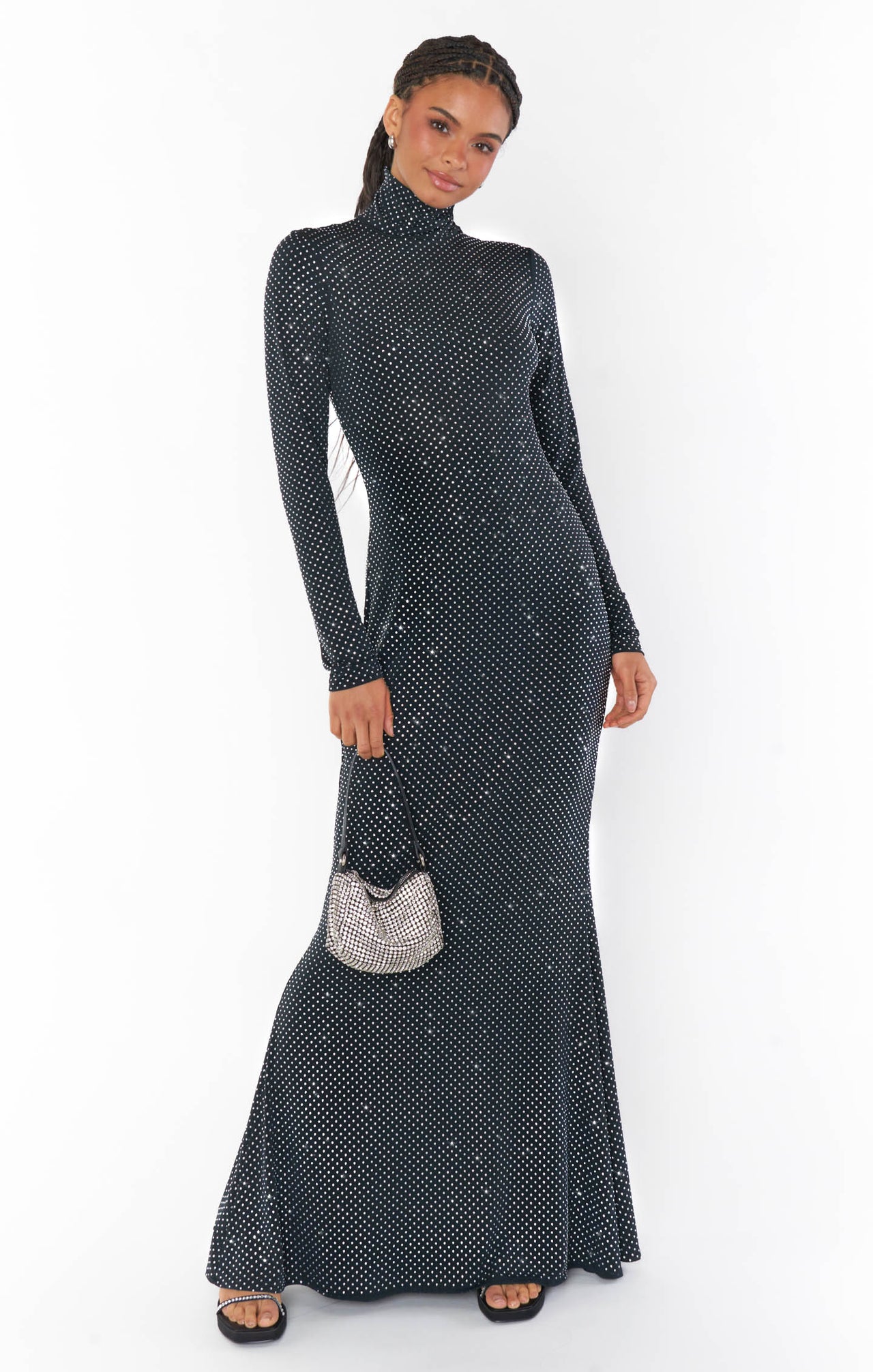 All Out Rhinestone Maxi Dress Black, Maxi Dress by Show Me Your Mumu | LIT Boutique