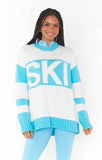 Thumbnail for Ski In Sweater Powder Blue, Sweater by Show Me Your Mumu | LIT Boutique