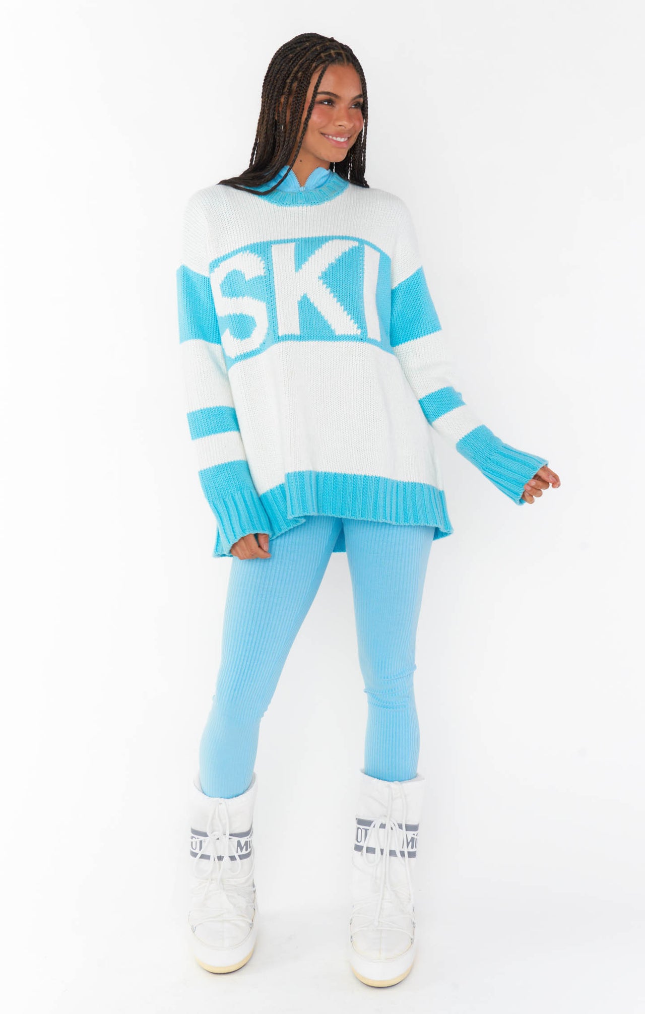 Ski In Sweater Powder Blue, Sweater by Show Me Your Mumu | LIT Boutique
