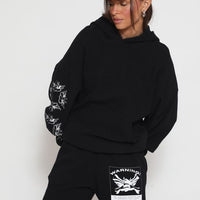 Thumbnail for Up In Smoke Hoodie Black, Sweat Lounge by Boys Lie | LIT Boutique
