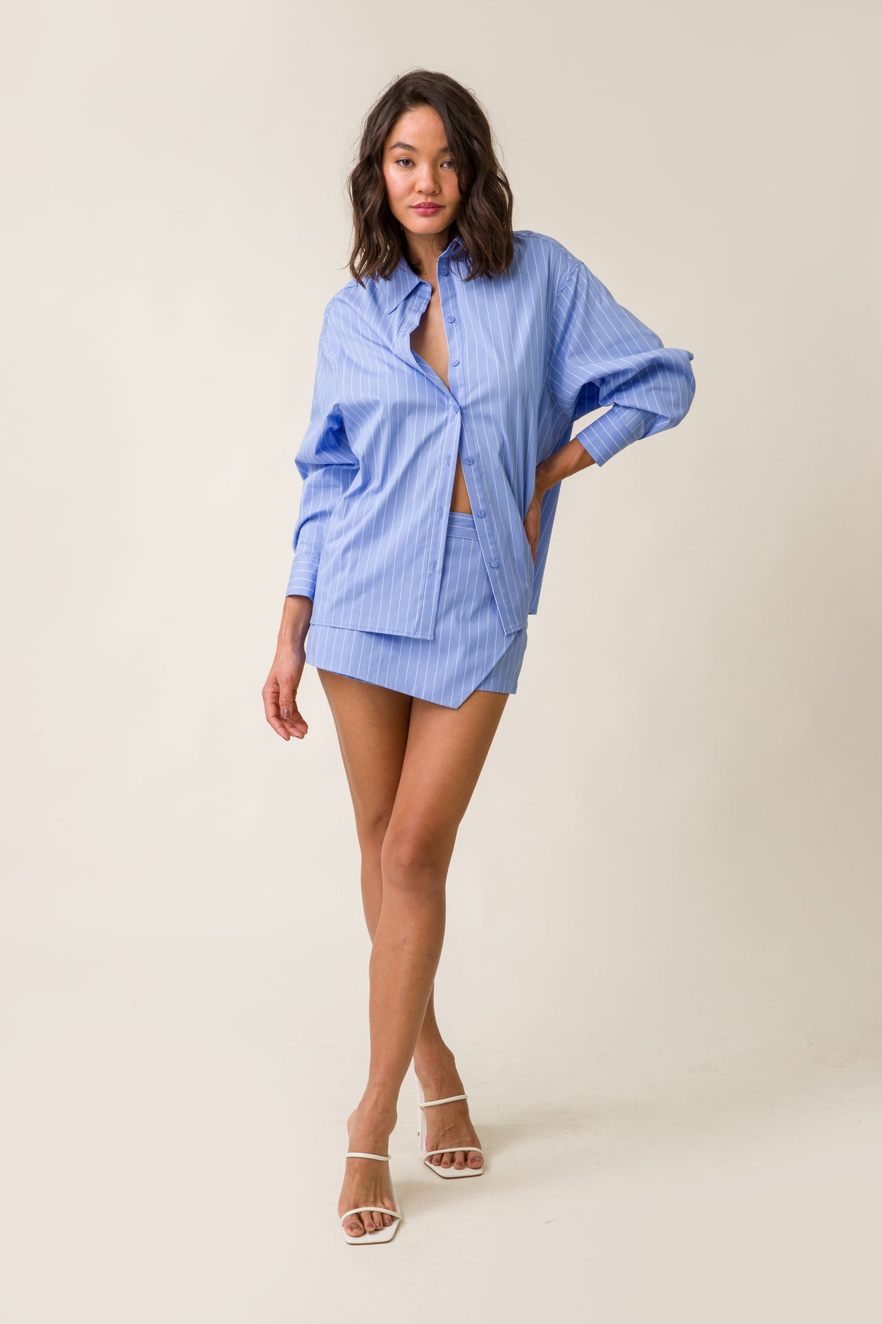 Oxford Button Down, Long Blouse by Line and Dot | LIT Boutique