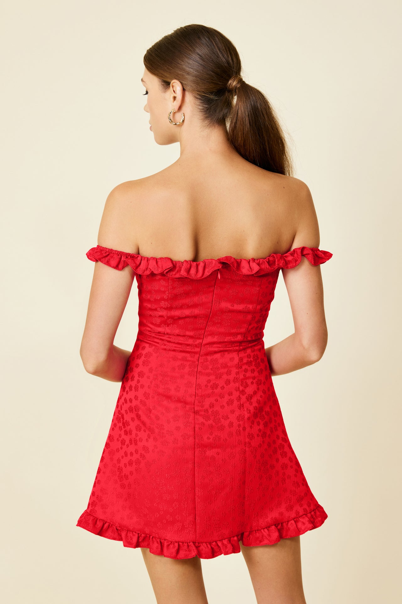 Penni Mini Dress Scarlet, Mini Dress by Line and Dot | LIT Boutique