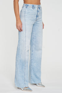 Thumbnail for Far Out With Seaming Jeans, Bootcut Denim by Daze | LIT Boutique