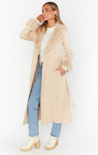 Thumbnail for Penny Lane Long Coat Beige, Coat Jacket by Show Me Your Mumu | LIT Boutique