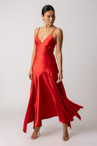 Thumbnail for Reseda Dress Red, Maxi Dress by Line and Dot | LIT Boutique