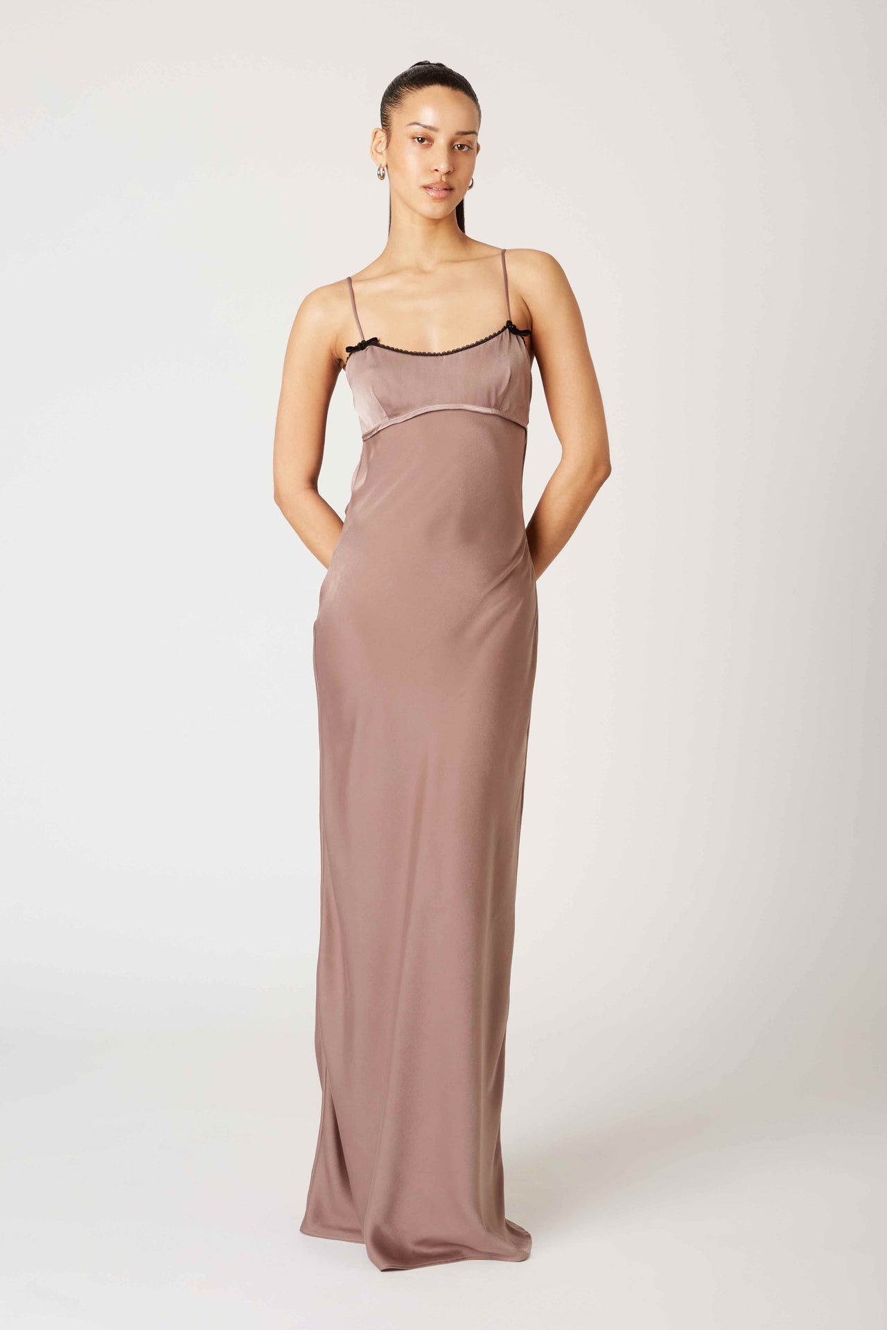 Lee Dress Tan, Maxi Dress by NIA | LIT Boutique