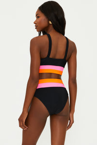 Thumbnail for Heidi Bottom Sunset Colorblock, Swim by Beach Riot | LIT Boutique