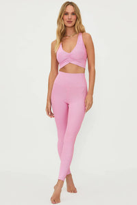 Thumbnail for Tayler Legging Candy Cane Pink, Sweat Lounge by Beach Riot | LIT Boutique