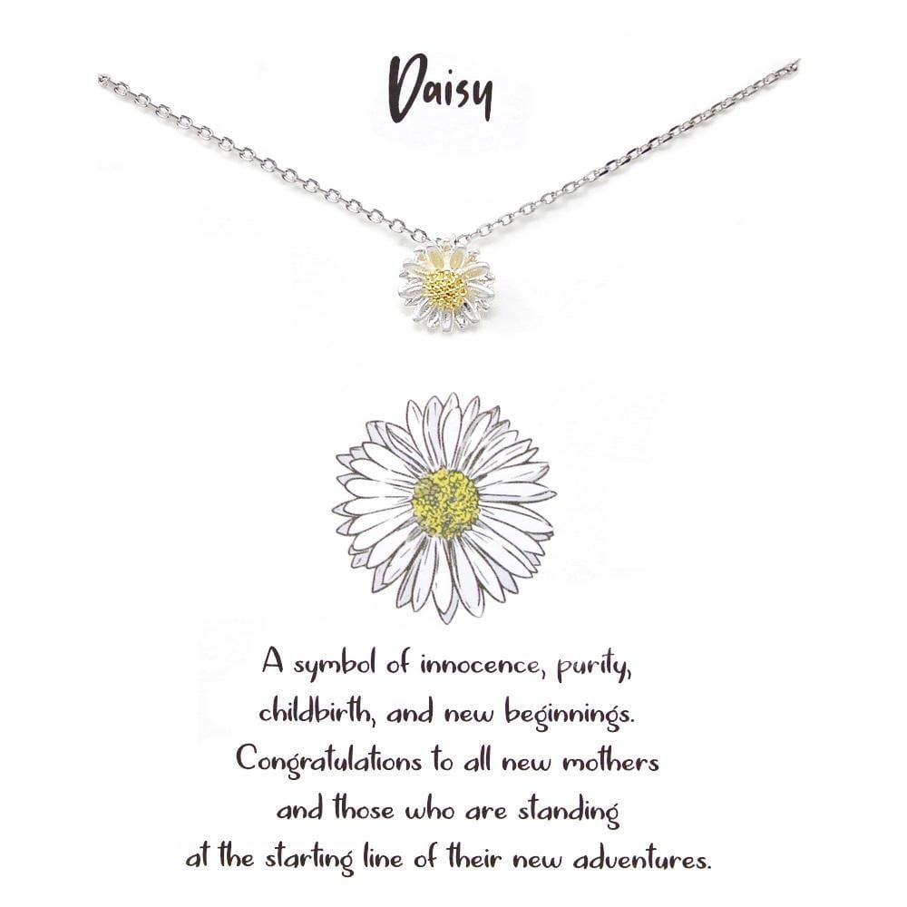 Daisy Necklace Silver, Necklace Jewelry by US Jewelry House | LIT Boutique