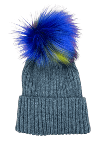 Thumbnail for Fallon Faux Fur Pom Fuchsia Multi, Hat Acc by Virginia Wolf | LIT Boutique