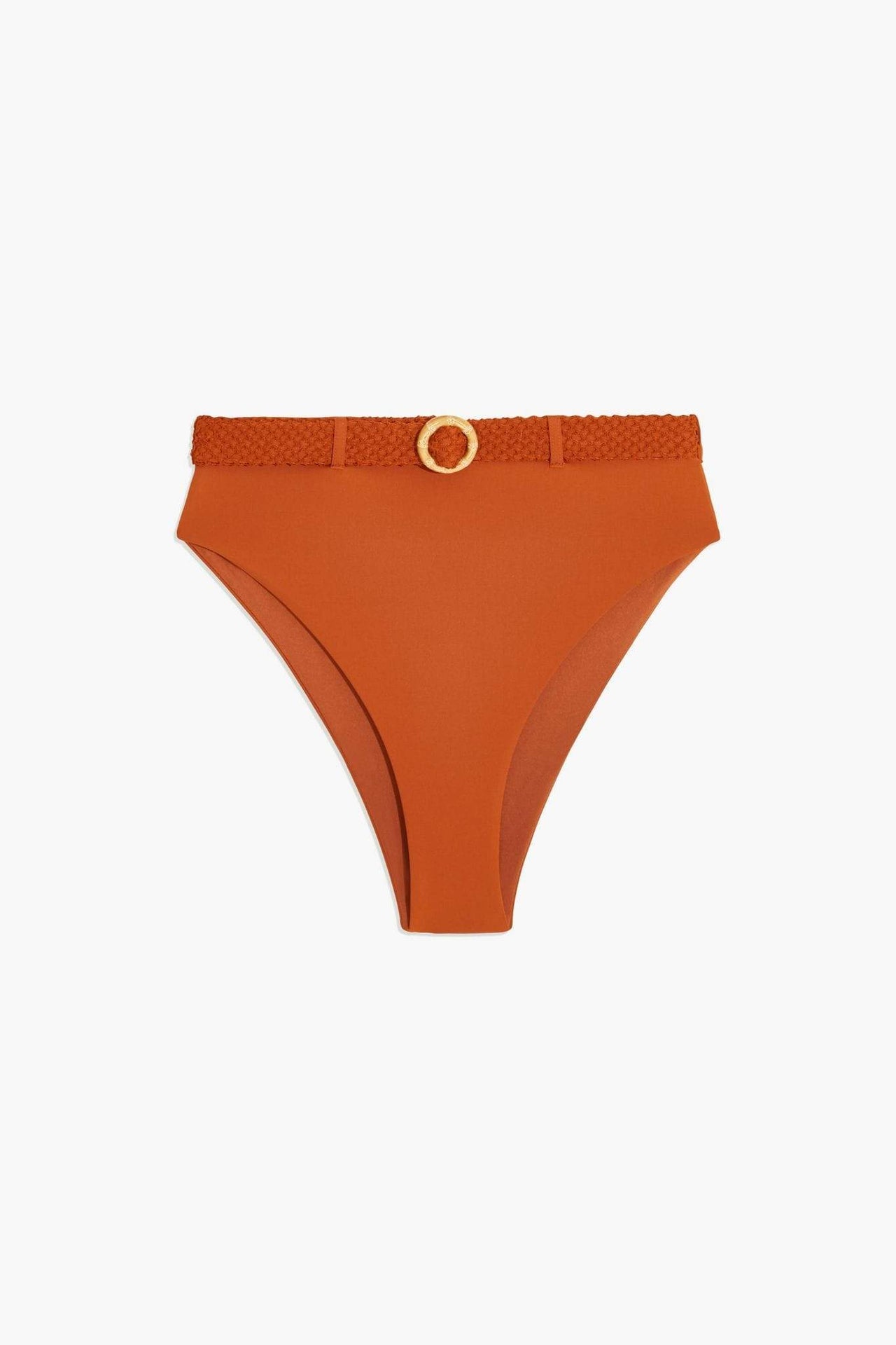 Emily High Waisted Belted Bikini Bottoms Bran, Swim by We Wore What | LIT Boutique