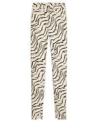 Piped Stiletto Slit Pant Ivory | LIT Boutique