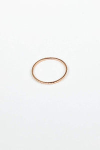 Thumbnail for Harvard Textured Ring 14k Rose Gold, Ring Jewelry by Wona Trading | LIT Boutique