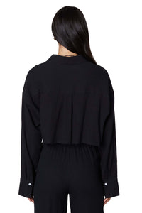Thumbnail for Austin Black Long Sleeve Shirt, Short Tee by NIA | LIT Boutique