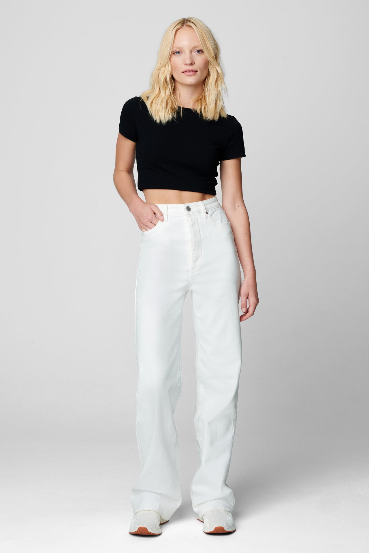 See You Again Straight Leg White, Bootcut Denim by Blank NYC | LIT Boutique