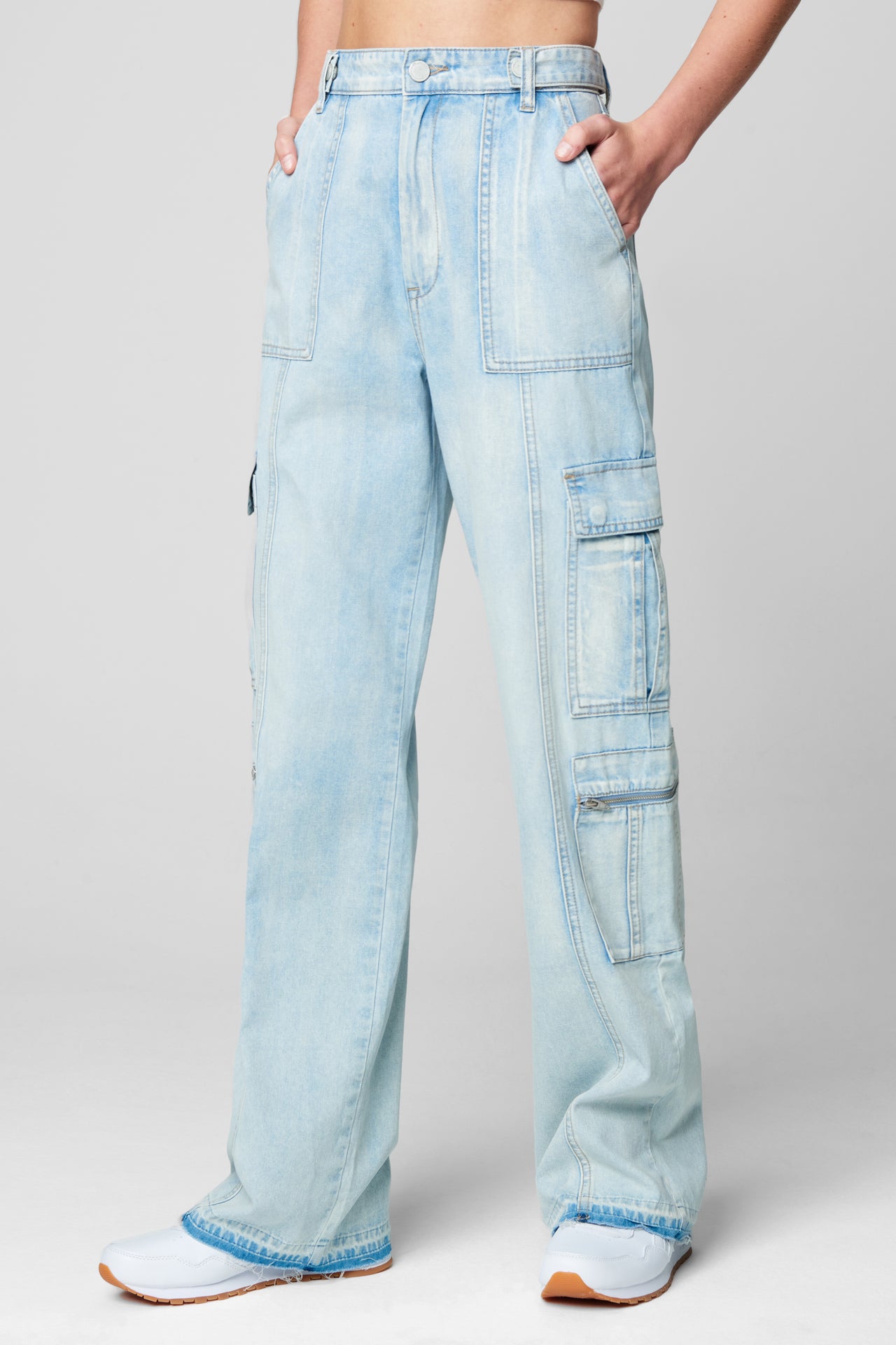 Call My Name Cargo Pants LIT Boutique Blue 