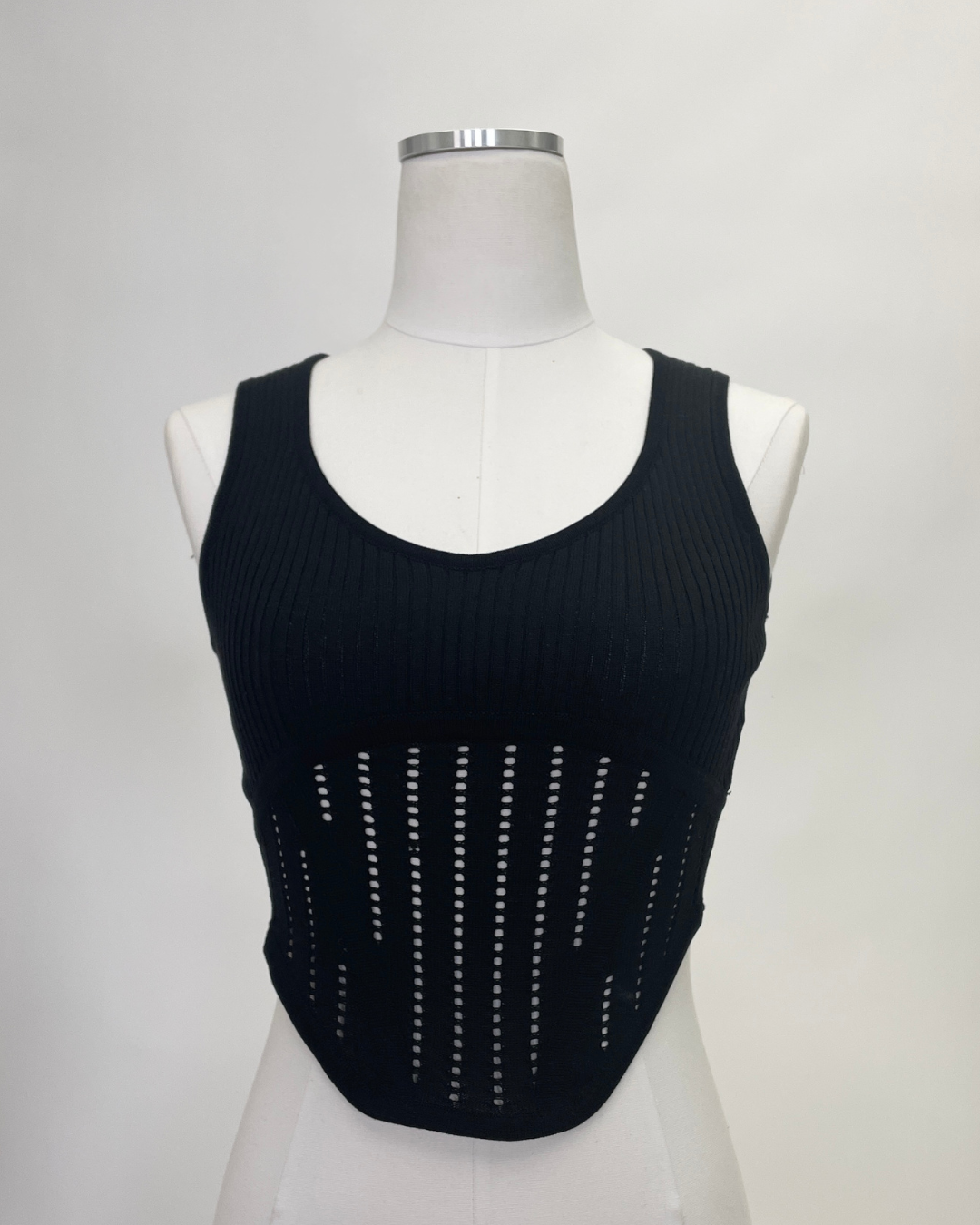 Black Knit Top, Tank Tee by Olivaceous | LIT Boutique