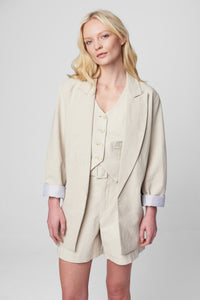Thumbnail for Bleached Sand Blazer, Jacket by Blank NYC | LIT Boutique