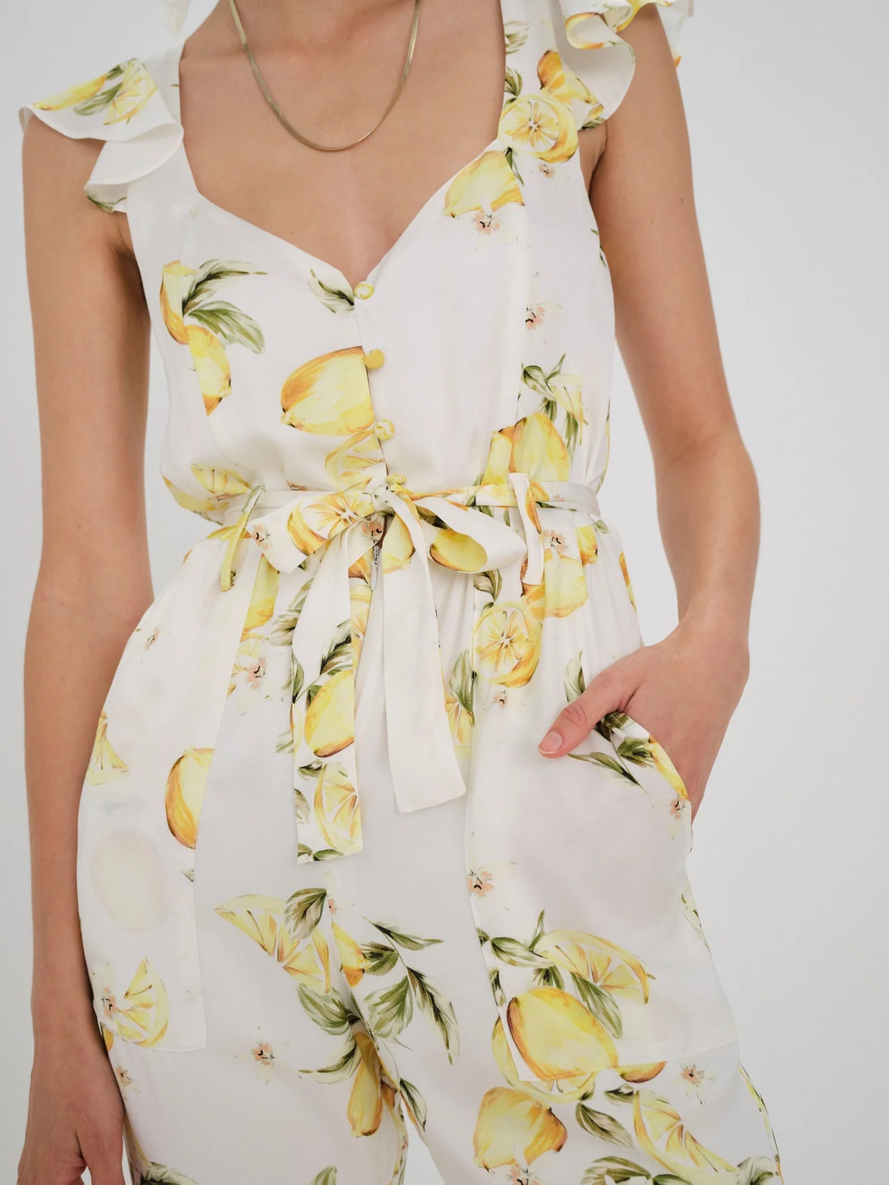 Limonada Jumpsuit Yellow, Jumpsuit Dress by For Love & Lemons | LIT Boutique