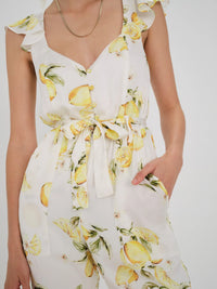 Thumbnail for Limonada Jumpsuit Yellow, Jumpsuit Dress by For Love & Lemons | LIT Boutique