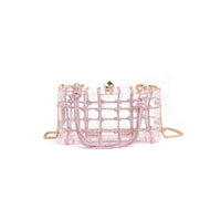 Thumbnail for Ziggy Rhinestone Acrylic Clutch Pink, Evening Bag by Urban Expressions | LIT Boutique