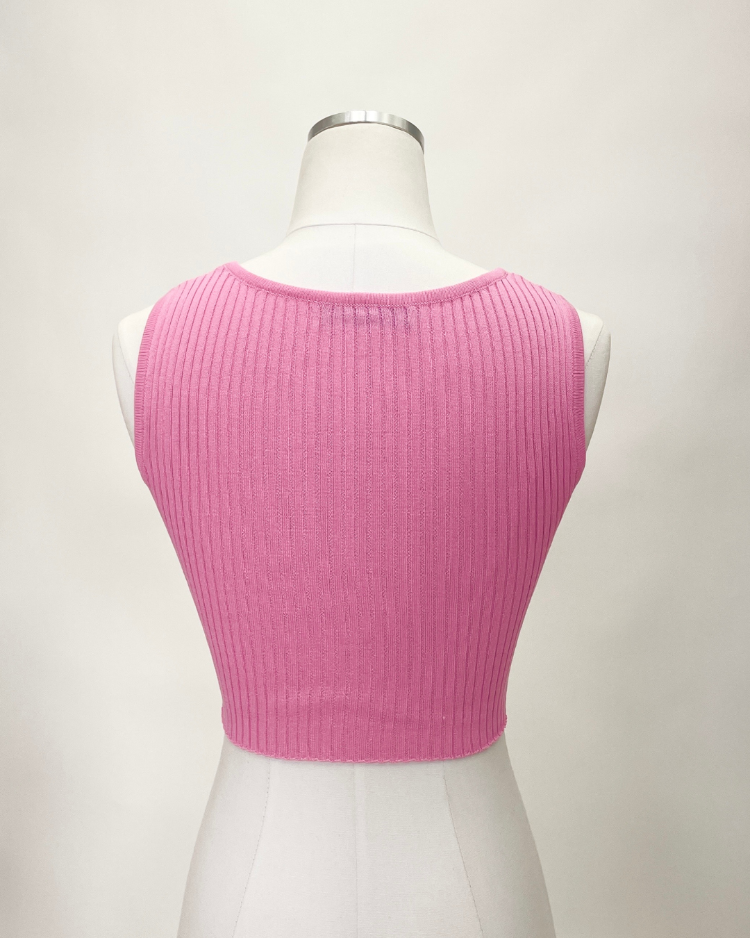 Pink Knit Top, Tank Tee by Olivaceous | LIT Boutique
