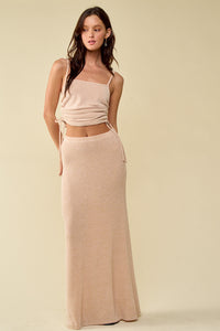 Thumbnail for Oatmeal Set Skirt, Maxi Skirt by Blue Blush | LIT Boutique
