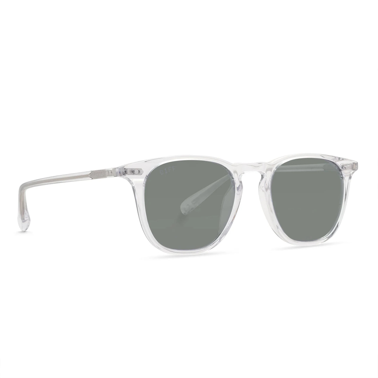 Maxwell Clear Crystal G15 Lens Polarized Sunglasses, Sunglass Acc by DIFF Eyewear | LIT Boutique