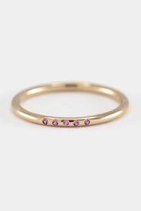 Thumbnail for Ariana Pink Sapphire Ring 14k Gold, Rings by PK Jewlery | LIT Boutique