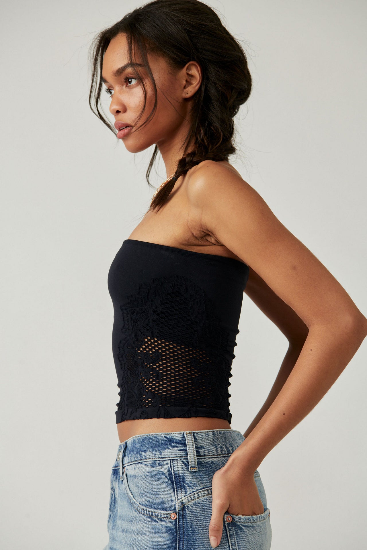 Talk about it Black Tube Top, Tops by Free People | LIT Boutique