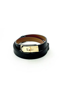 Thumbnail for Lock and Key Black Belt, Belt Acc by Accessory Concierge | LIT Boutique